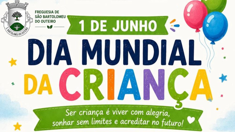 Feliz Dia Mundial da Criança